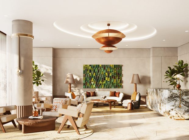 Residents’ lounge and concierge